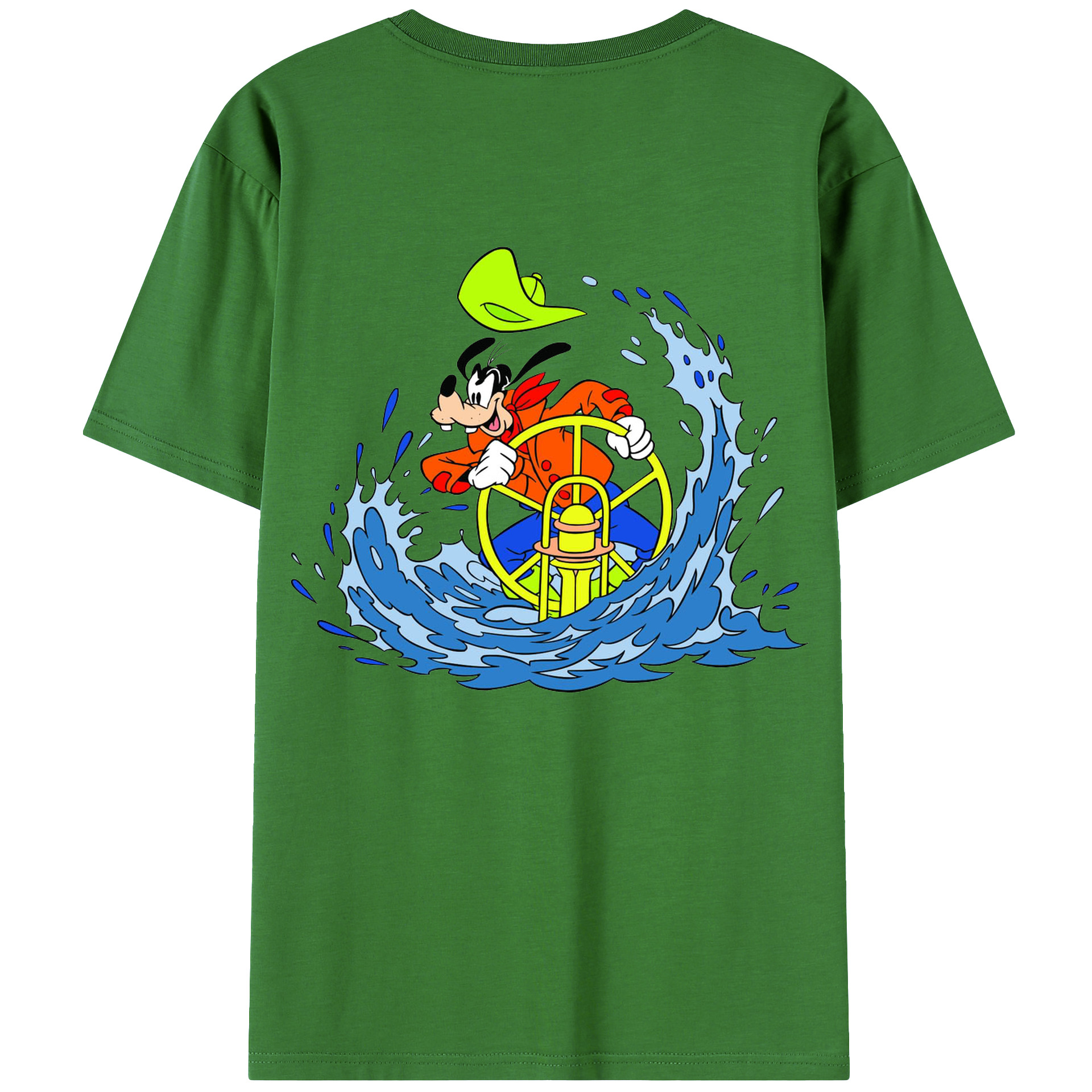 （画像用） ミッキーマウス Mickey Mouse レディース半袖Tシャツ(バックプリント)
